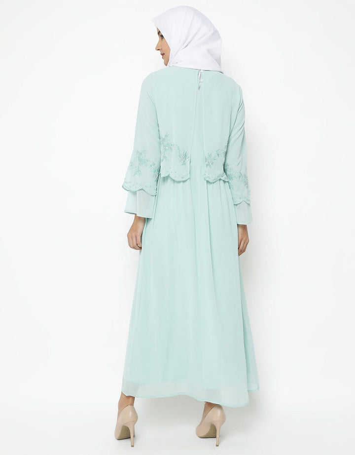 Annisa Gamis Lengan Panjang Print