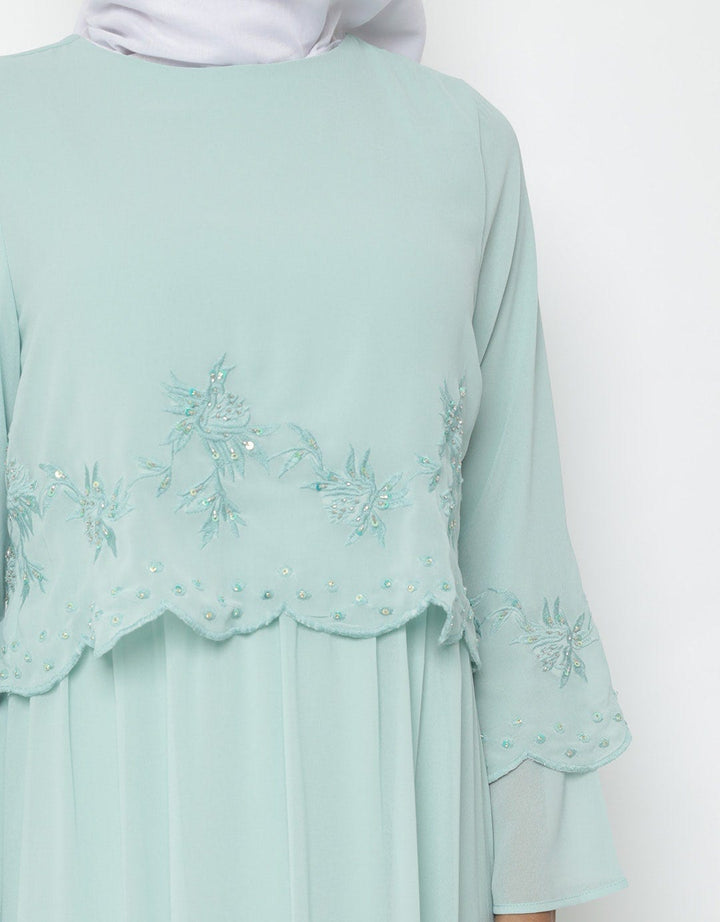 Annisa Gamis Lengan Panjang Print