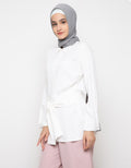 S LS TIE WAIST TOP S