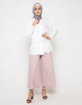 S LS TIE WAIST TOP S