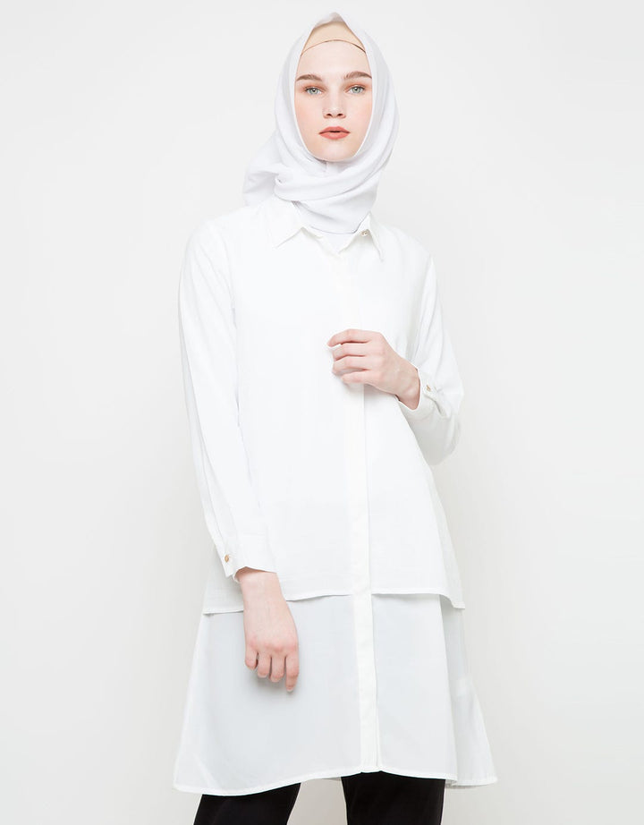 M LS LAYERED BLOUSE