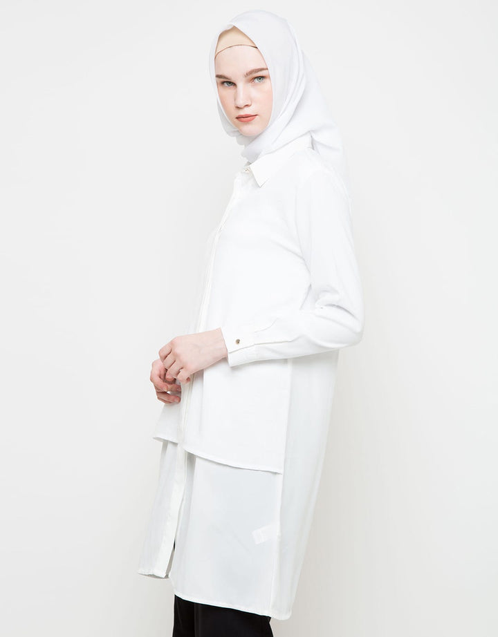 M LS LAYERED BLOUSE