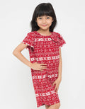 Appleberry Girls Snow Ribbon Dress AbShp005