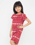 Appleberry Girls Snow Ribbon Dress AbShp005