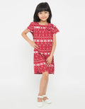 Appleberry Girls Snow Ribbon Dress AbShp005