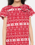 Appleberry Girls Snow Ribbon Dress AbShp005