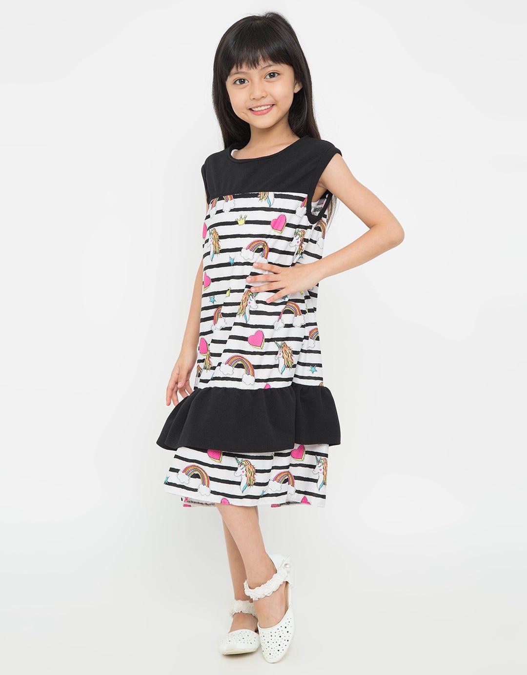 Appleberry Dress Unicorn Anak Perempuan AbShp004 &
