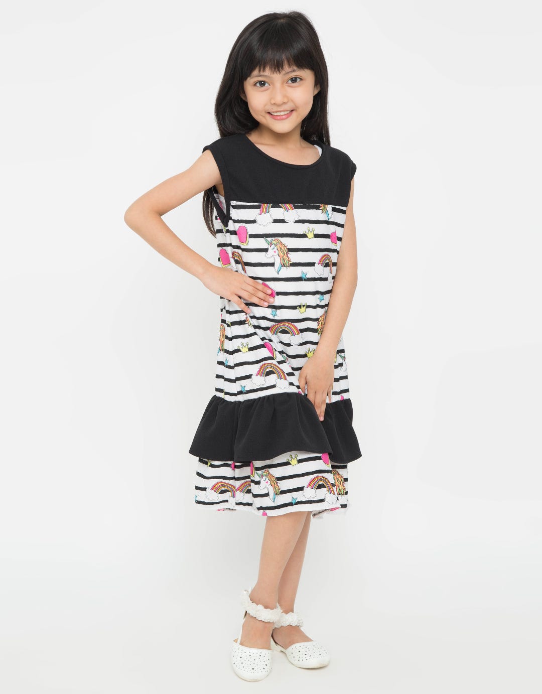 Appleberry Dress Unicorn Anak Perempuan AbShp004 &