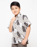 Arjuna Weda Children's Batik Shirt Square Slope