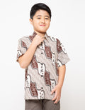 Arjuna Weda Children's Batik Shirt Square Slope