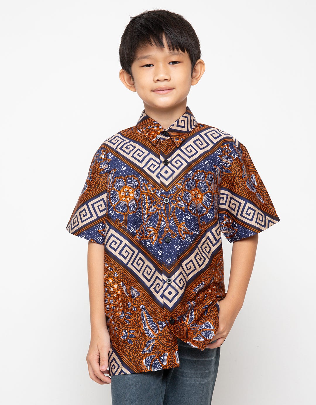 Arjuna Weda Hem Batik Border Banji