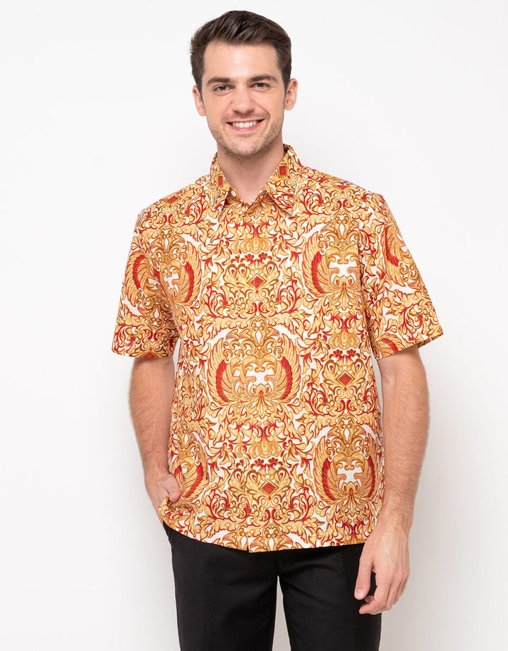 Arjuna Weda Batik Cotton Hem Carved Gurda