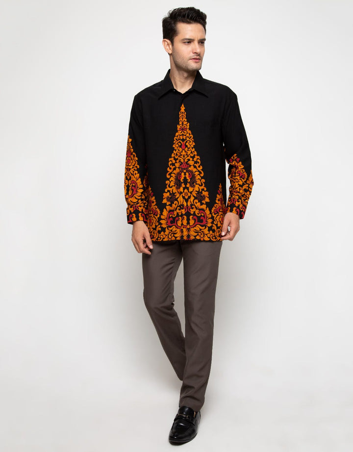 Arjuna Weda Leaf Carved Batik Shirt