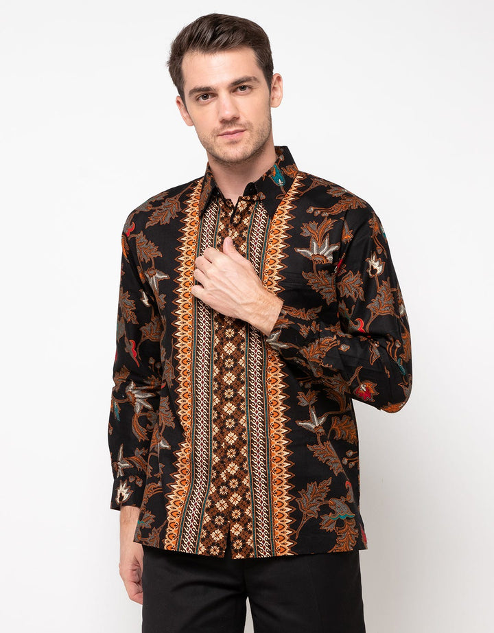 Arjuna Weda Cotton Batik Shirt Flower Buds