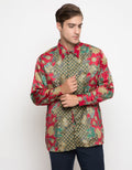 Arjuna Weda Batik Shirt with Fan Flower