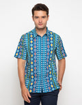 Arjuna Weda Batik Shirt with Yellow Woven Motif