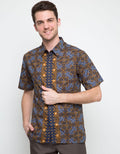 Arjuna Weda Kawung Printed Batik Shirt