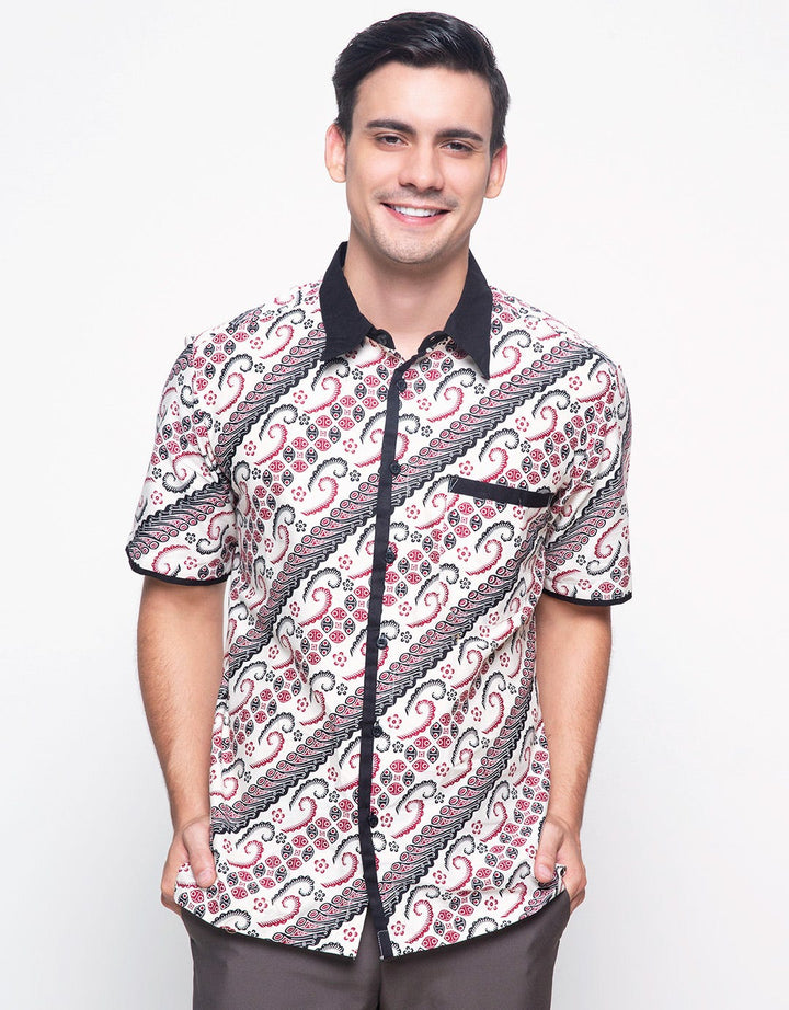 Arjuna Weda Parang Kawung Men's Shirt