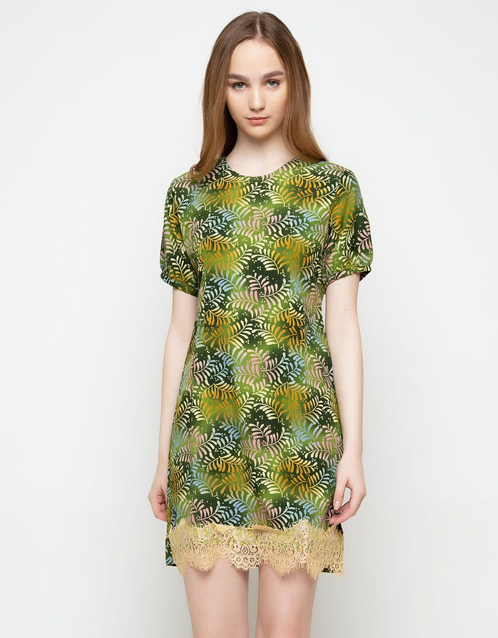 Arjuna Weda Sackdress Batik Saga Leaf