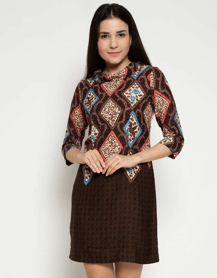 Arjuna Weda Rhombus Print Sackdress