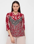 Arjuna Weda Blouse Batik Kawung Baris