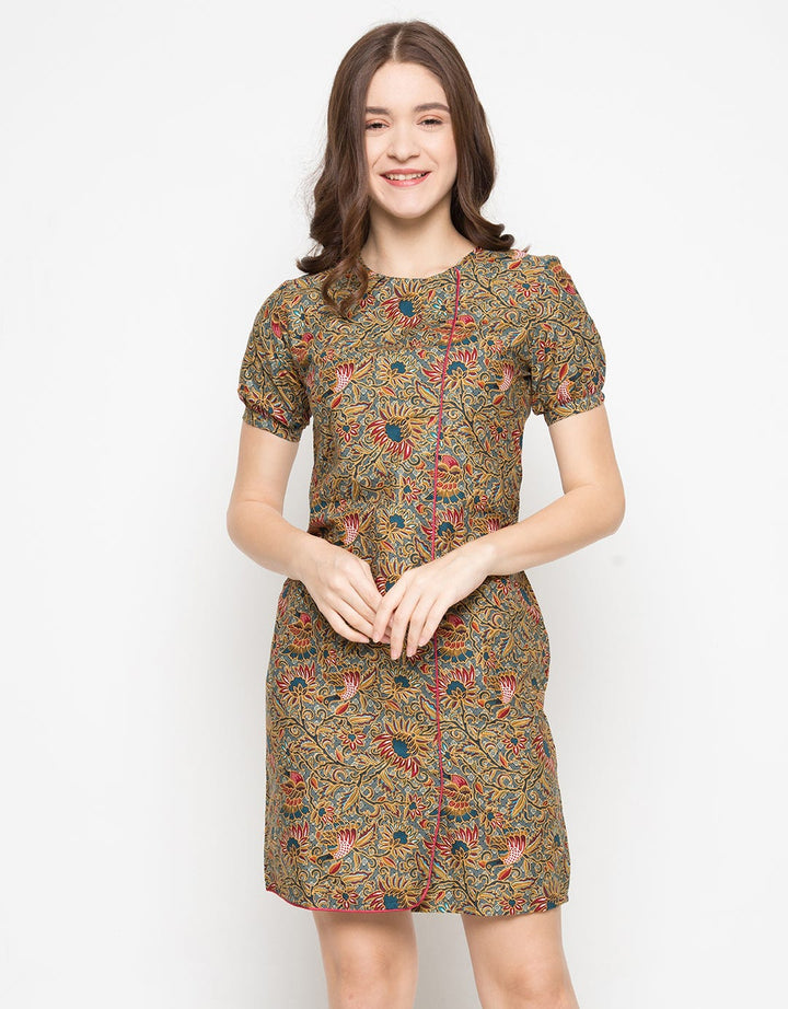 Arjuna Weda Sunflower Batik Sackdress