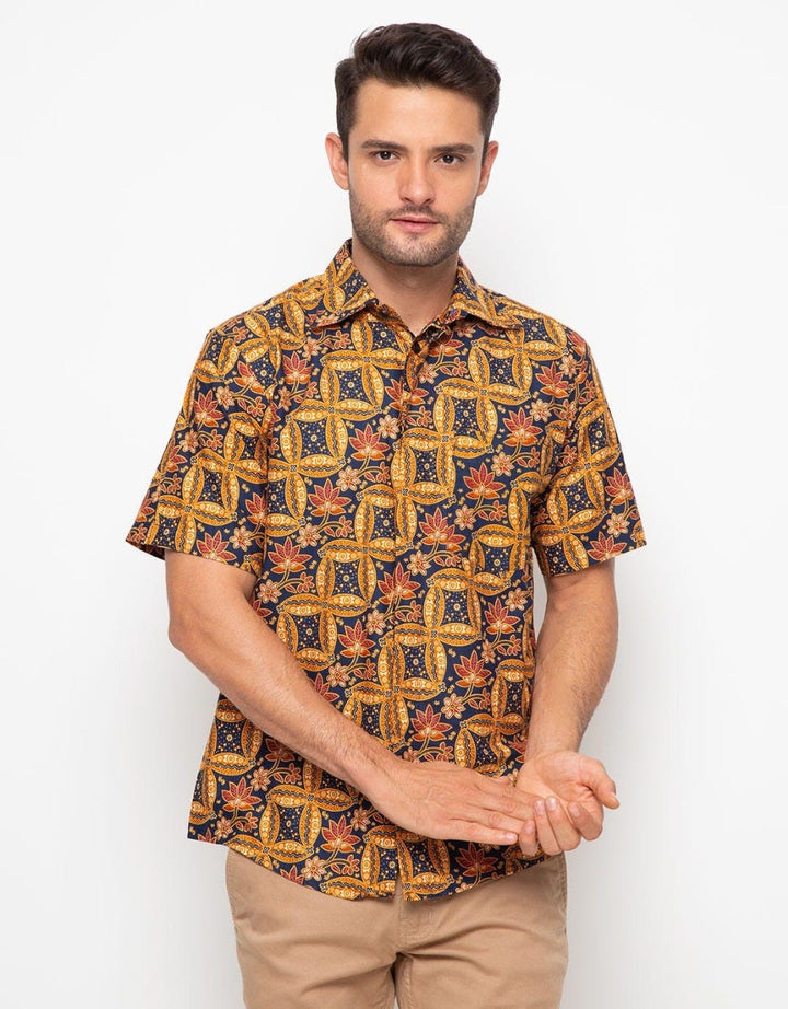 Adikusuma Hem Batik Lereng Kawung Pria