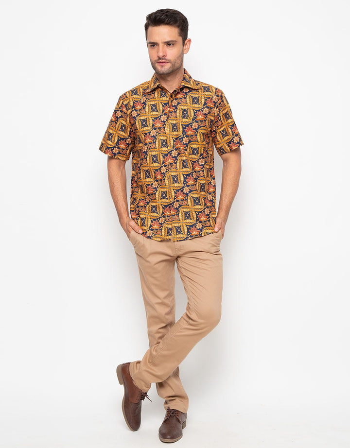 Adikusuma Hem Batik Lereng Kawung Pria