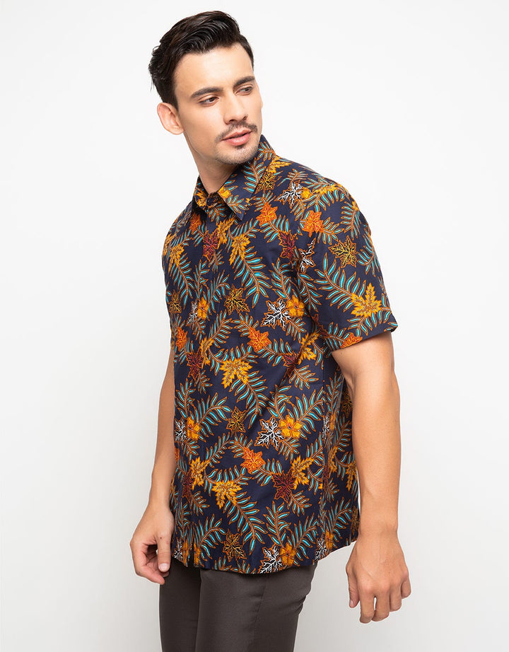 Arjuna Weda Batik Shirt Grape Leaves
