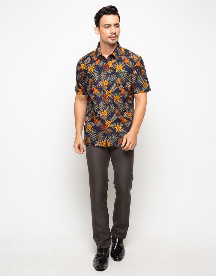 Arjuna Weda Batik Shirt Grape Leaves