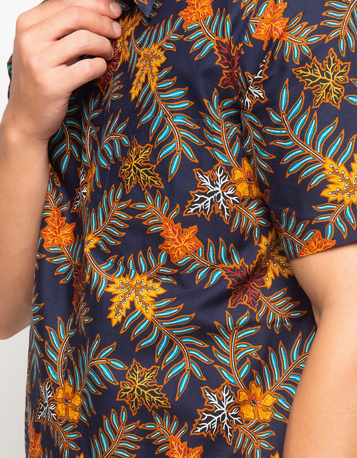 Arjuna Weda Batik Shirt Grape Leaves