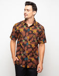 Arjuna Weda Batik Shirt Grape Leaves