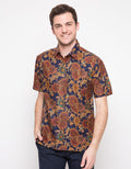Arjuna Weda Batik Shirt Aster Flower
