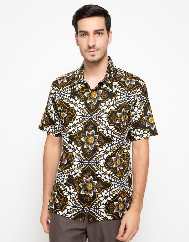Arjuna Weda Batik Shirt Flower Frame