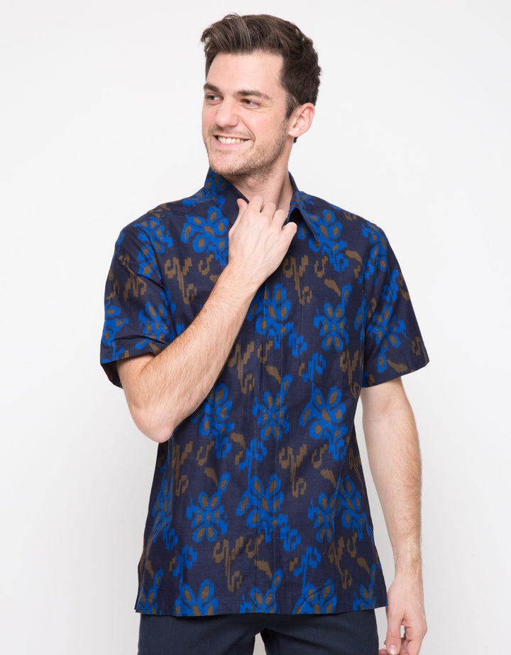 Arjuna Weda Batik Woven Flower Shirt