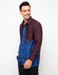Arjuna Weda Carved Leaf Batik Shirt