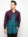 Arjuna Weda Carved Leaf Batik Shirt