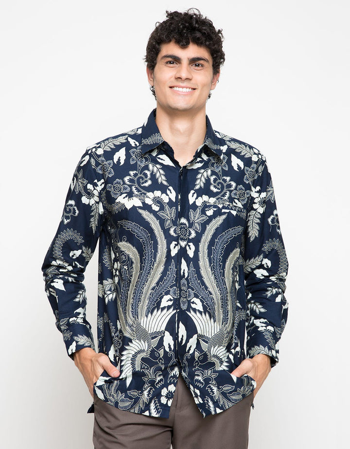 Semata Wayang Kemeja Batik Navy SWML30182