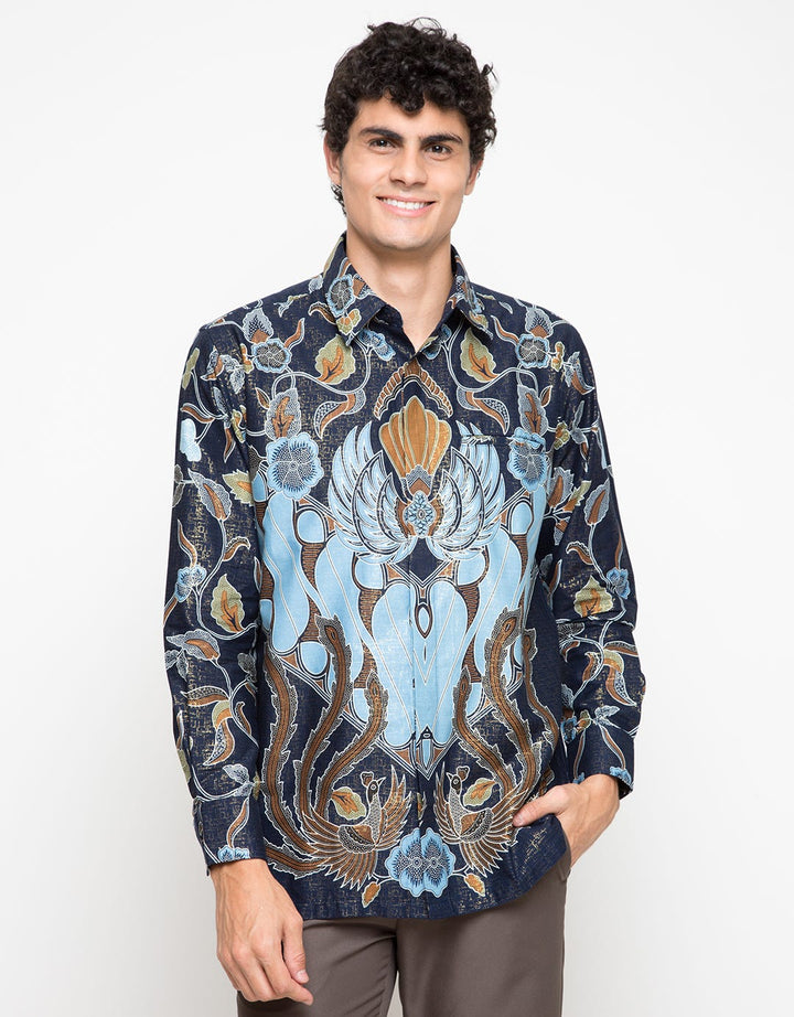 Semata Wayang Kemeja Batik Navy SWML30189