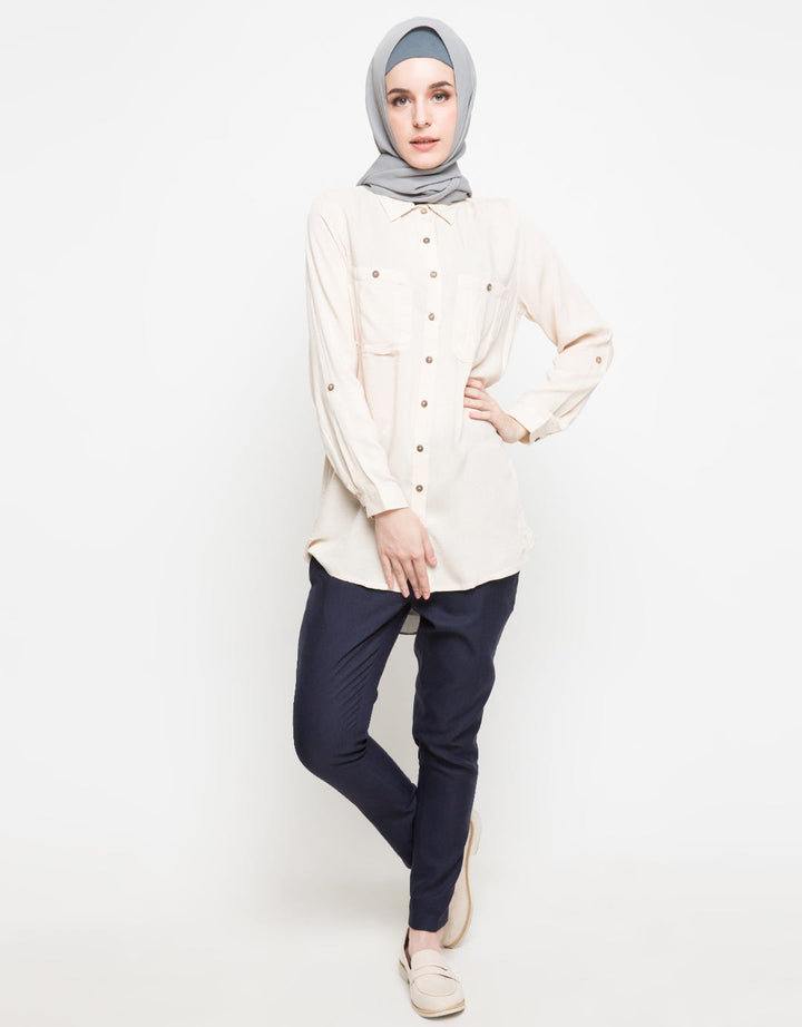 S LS LINEN SLUB TOP
