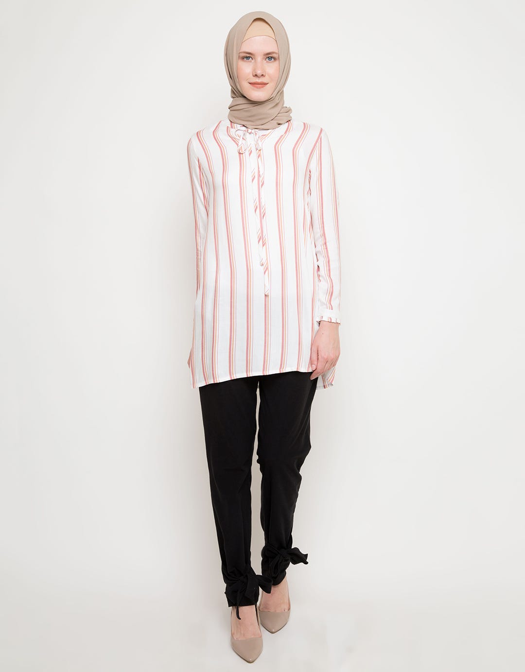 M LS MULTI STRIPE CR