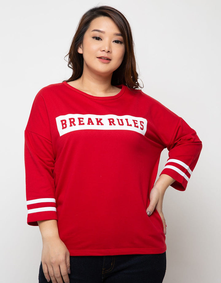 Cardinal Girl Plus Size Sweater Print Break Rules