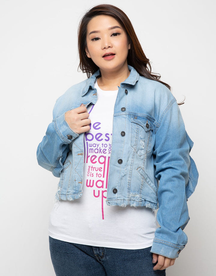 Cardinal Girl Plus Size Jaket Jeans