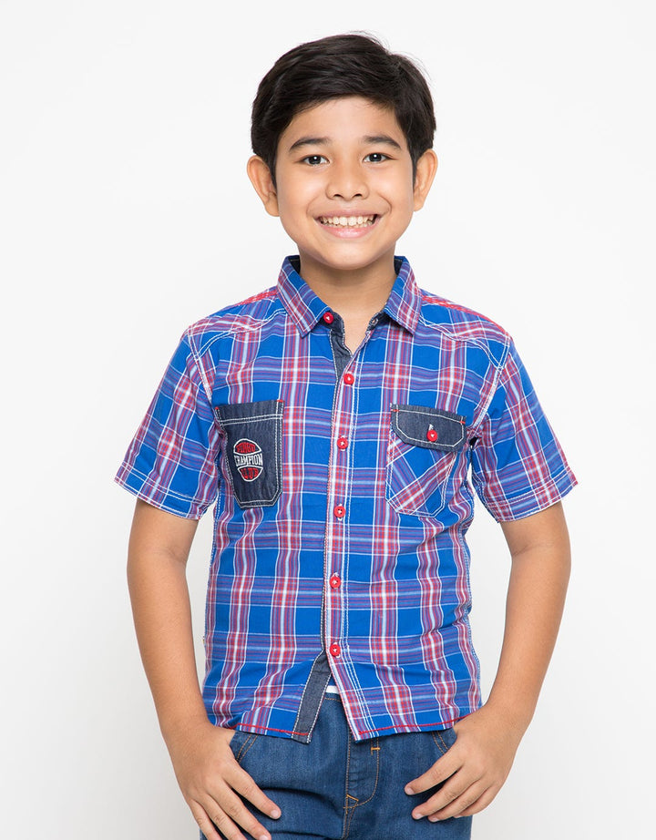 Pingu Club Check Short Sleeve Shirt