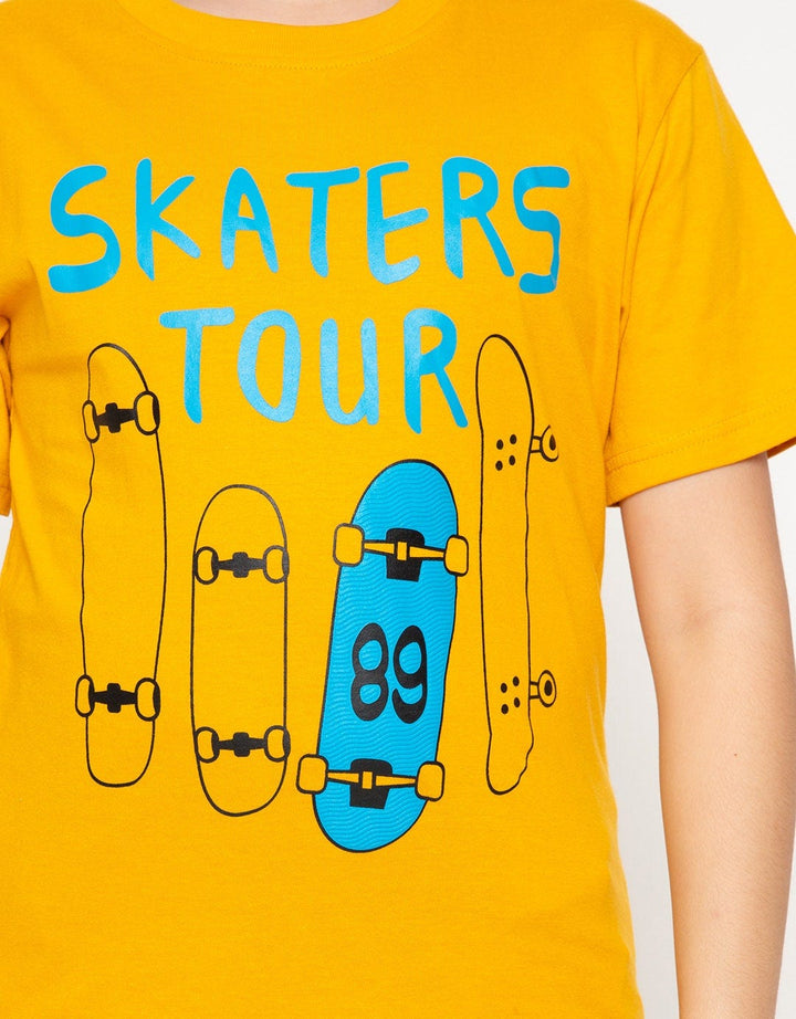 Aero Short Sleeve T-Shirt Print Type Quitar