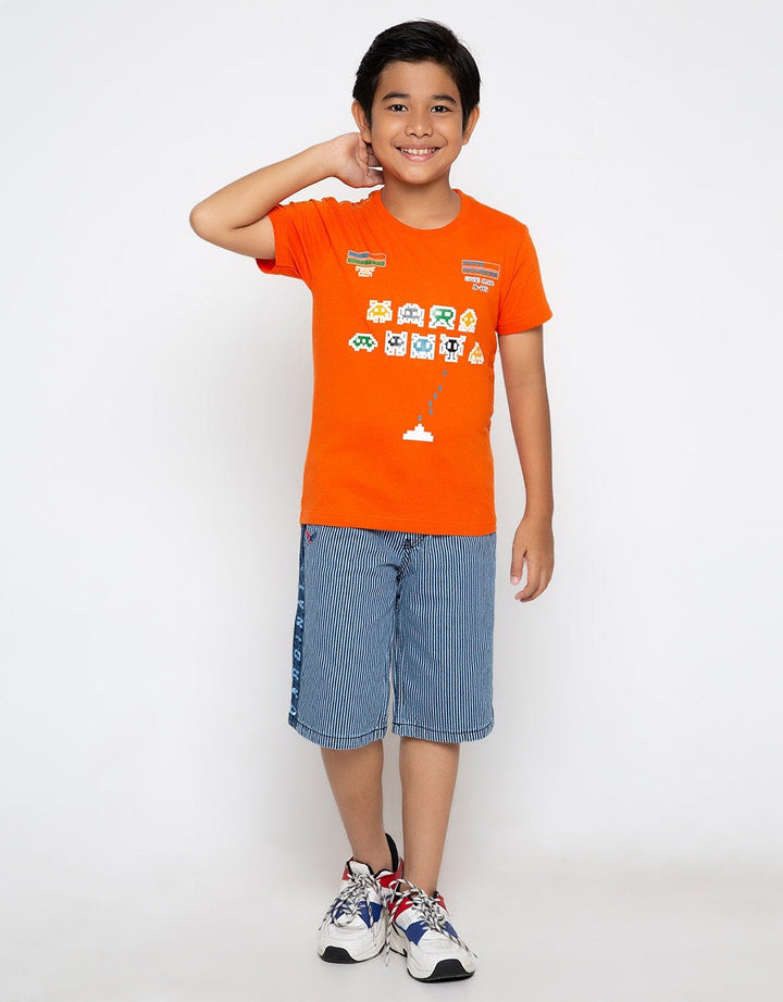 Aero Robot Print Kaos Anak Laki-Laki