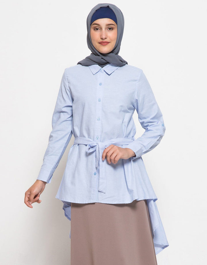 BLOUSE OXFORD HI-LOW
