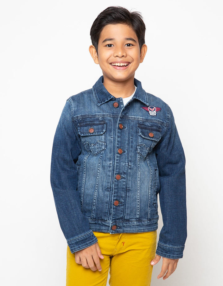 Cardinal Kids Boy Denim Look Jacket