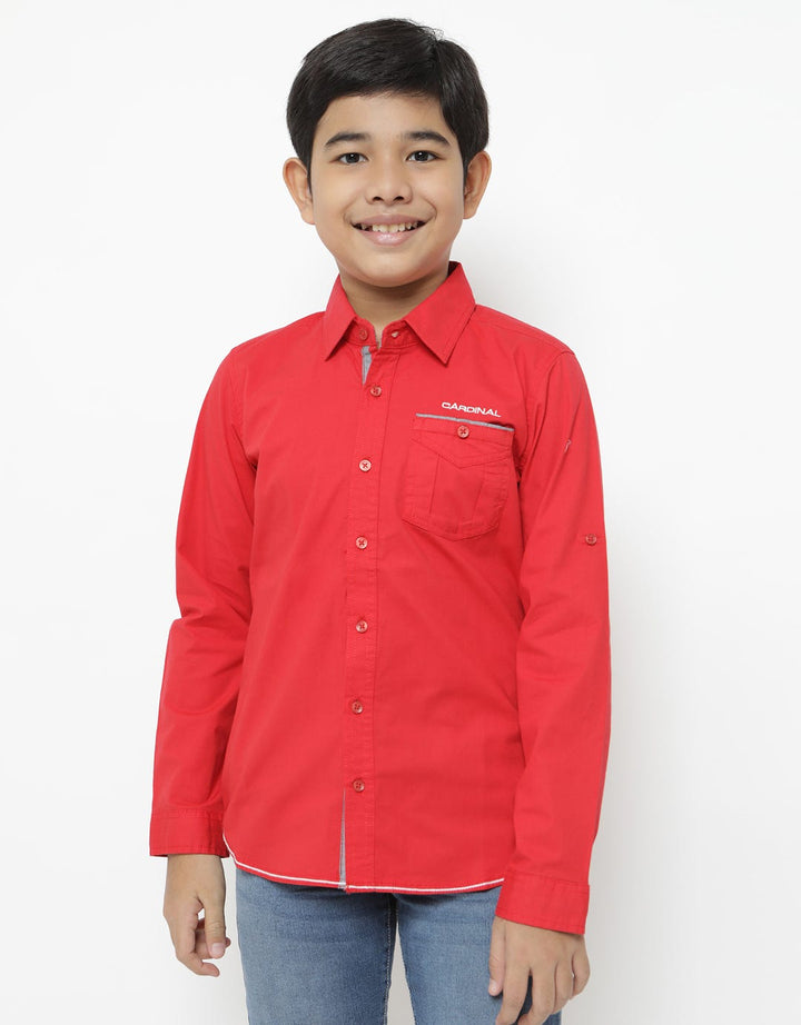 Cardinal Kids Boy Shirt TAKAIC0489J 11A