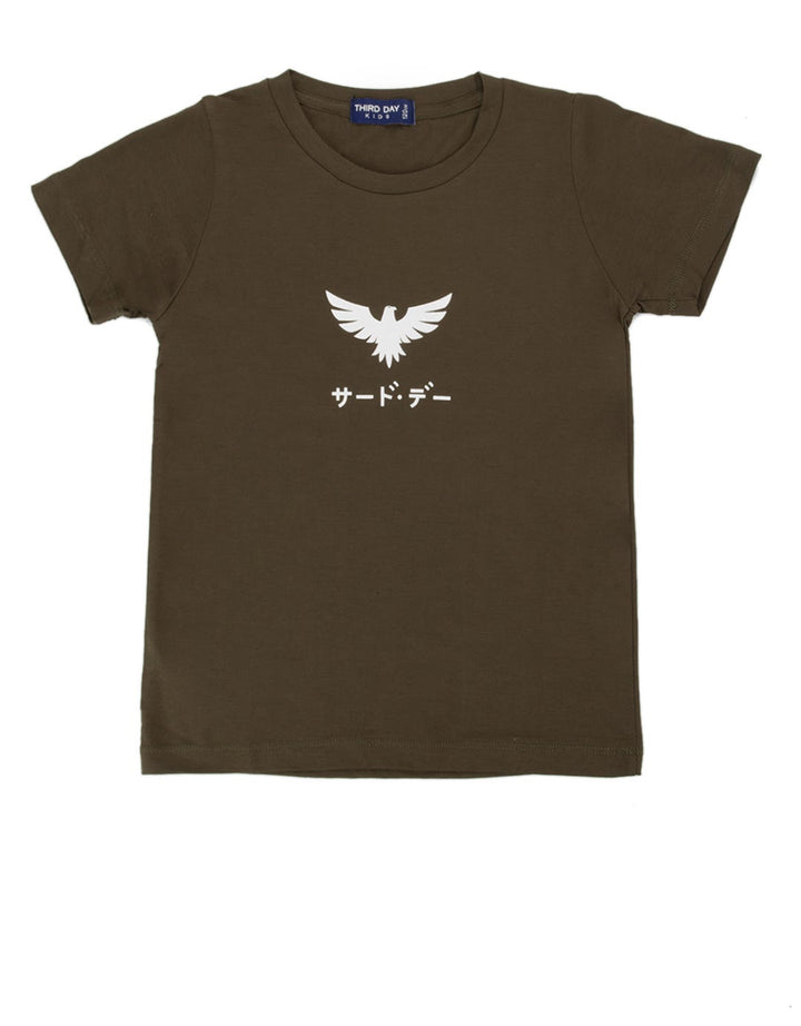 Third Day Co Tshirt Print Eagle Katakana